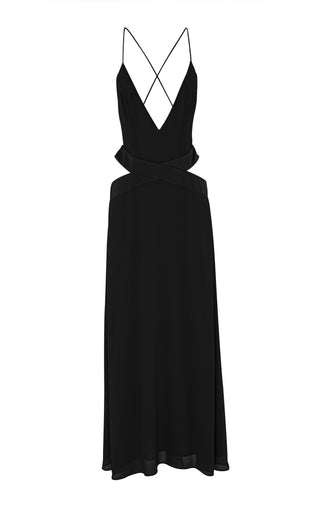 Vestido Sia Maxi – Negro Elegante