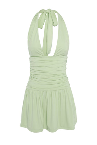 Vestido Primrose Mini – Verde Manzana
