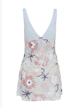 Vestido Atlas Mini – Azul Chic