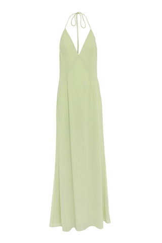 Vestido Elara Maxi – Verde Manzana