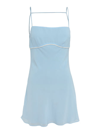 Vestido Seraphina Mini – Azul Elegante