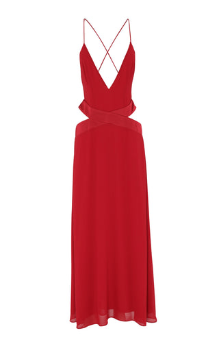 Vestido Sia Maxi – Rojo Pasión