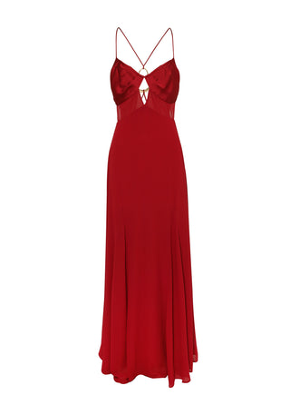 Vestido Electra Maxi – Rojo Impacto