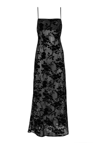 Vestido Ophelia Maxi – Negro Elegancia