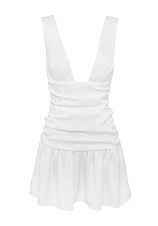 Vestido Flora Mini – Blanco Floral