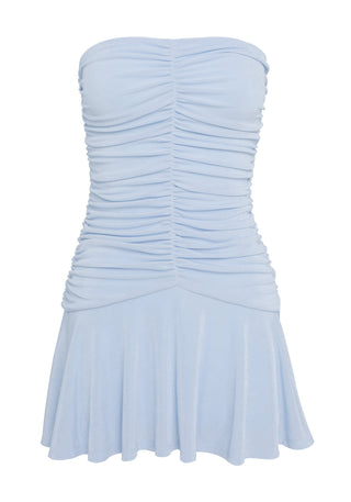 Vestido Elsie Mini – Azul Dulce