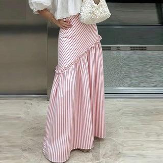 Falda Maxi Stripes Flow – Estilo Vacaciones