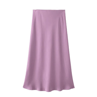 Falda Satin Elegance – Estilo Midi