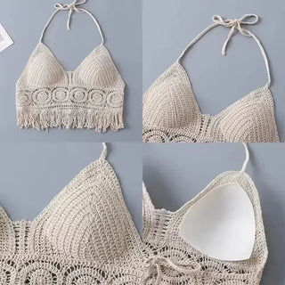 Top Boho Fringe – Estilo Halter