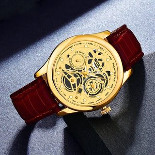 Reloj clásico dorado vintage