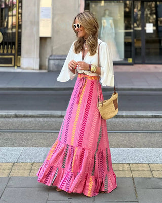 Falda Boho Flow – Estilo Playa