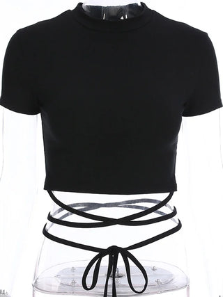Top Black Core – Estilo Vendaje
