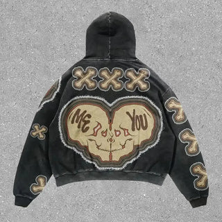 Sudaderas Skull Graphic – Y2K Hoodie