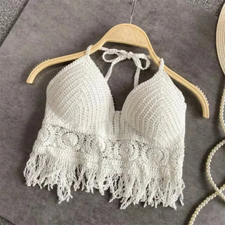 Top Boho Fringe – Estilo Halter