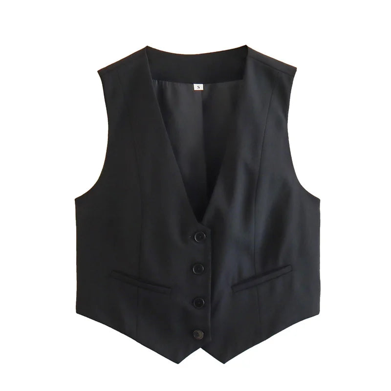 Chaleco Tailored Chic – Estilo Oficina