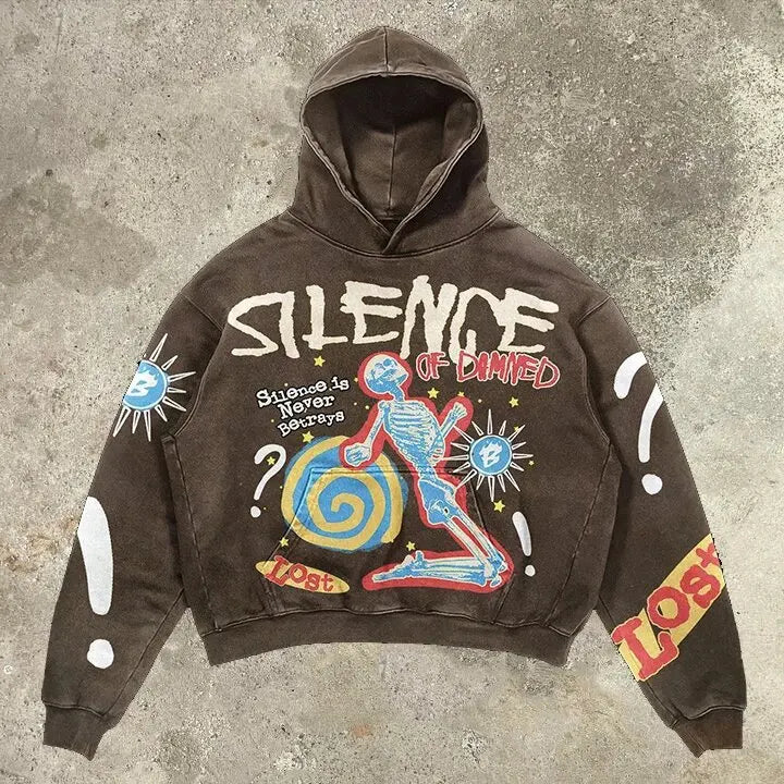 Sudaderas Skull Graphic – Y2K Hoodie