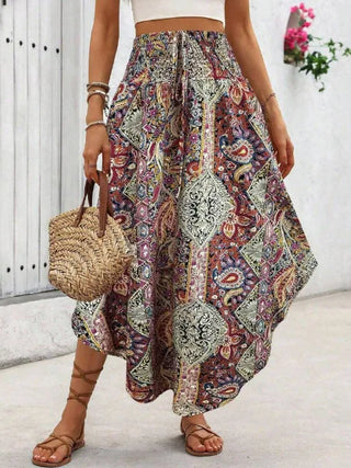 Falda Boho Floral – Estilo Verano