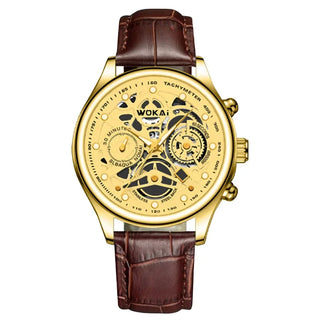Reloj clásico dorado vintage