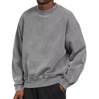 Sudadera Washed Core – Crewneck Fit
