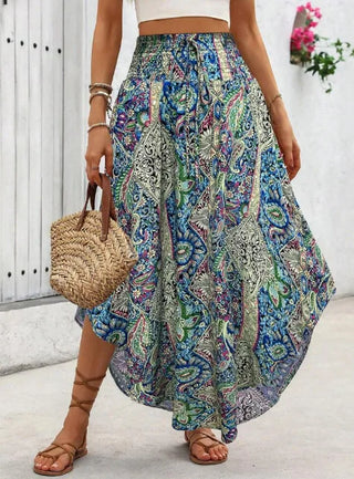 Falda Boho Floral – Estilo Verano
