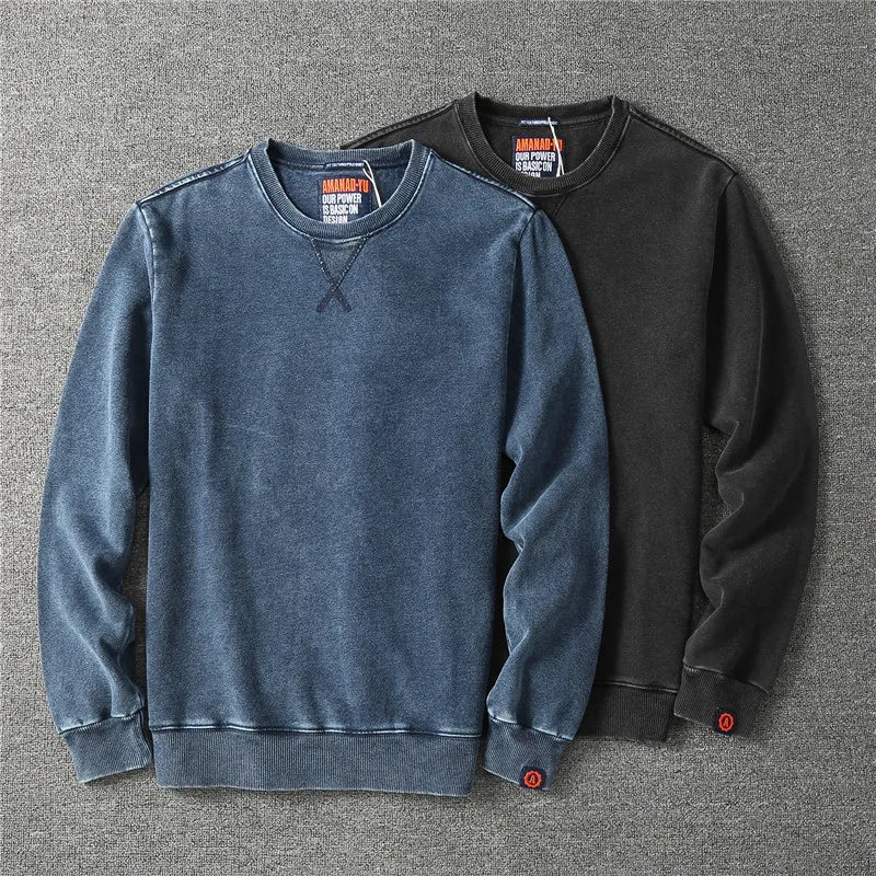 Sudadera Denim Vintage – Heavy Fit