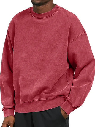 Sudadera Washed Core – Crewneck Fit