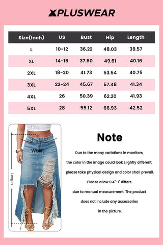Falda Denim Urban – Estilo Rasgado