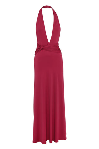 Vestido Antoinette Maxi – Berry Elegante