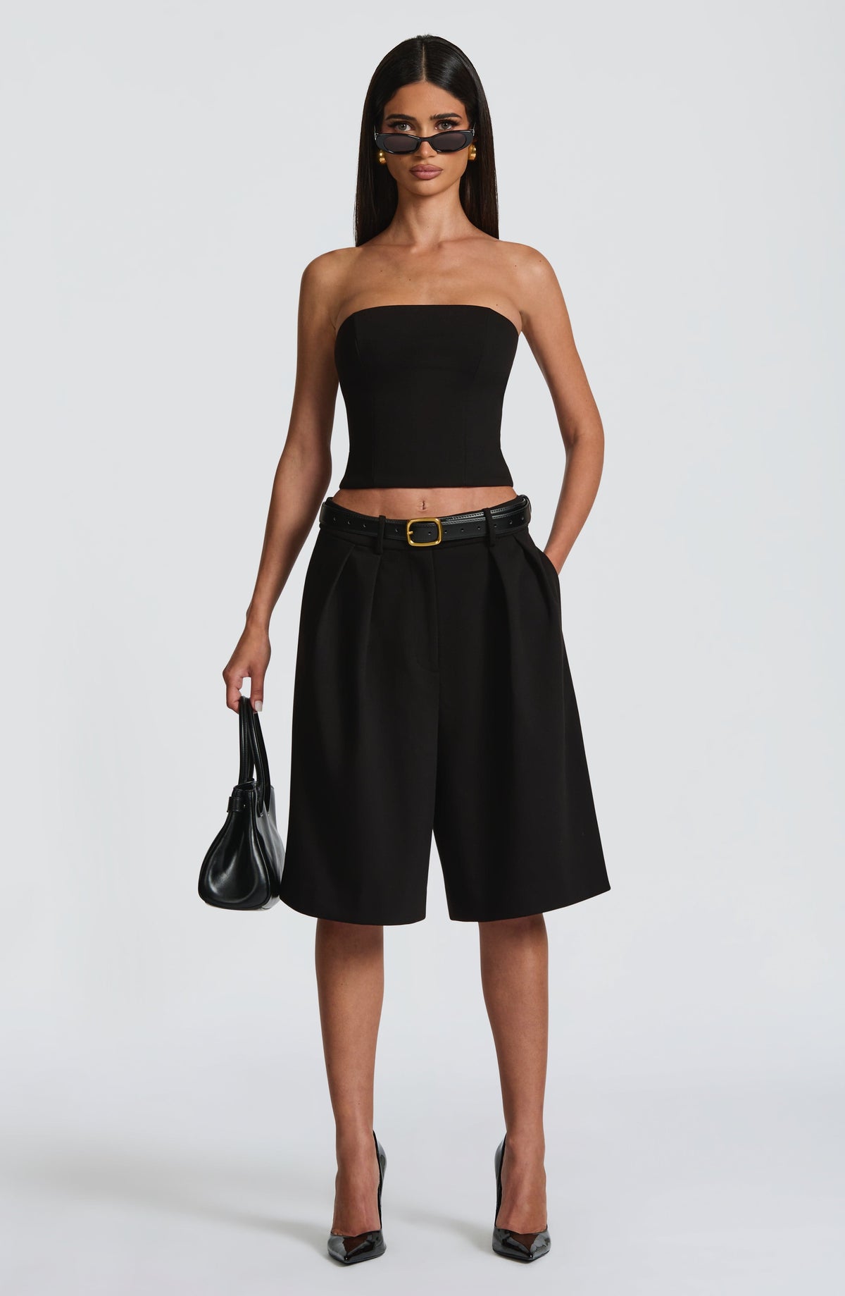 Ausra Bermuda Shorts - Black