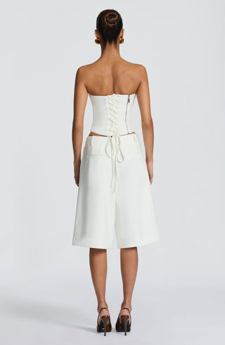 Ausra Bermuda Shorts - Ivory