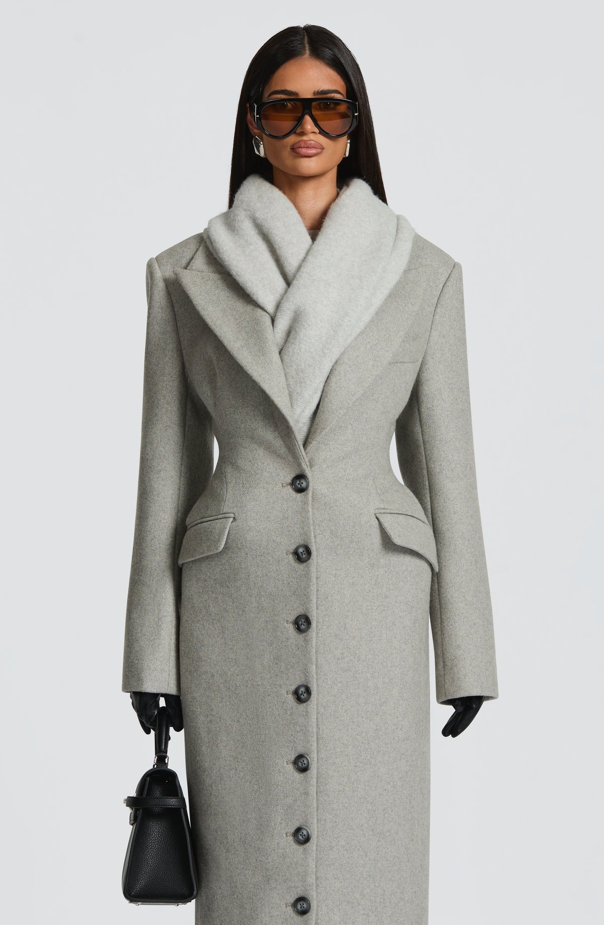 Jeanie Scarf - Light Grey