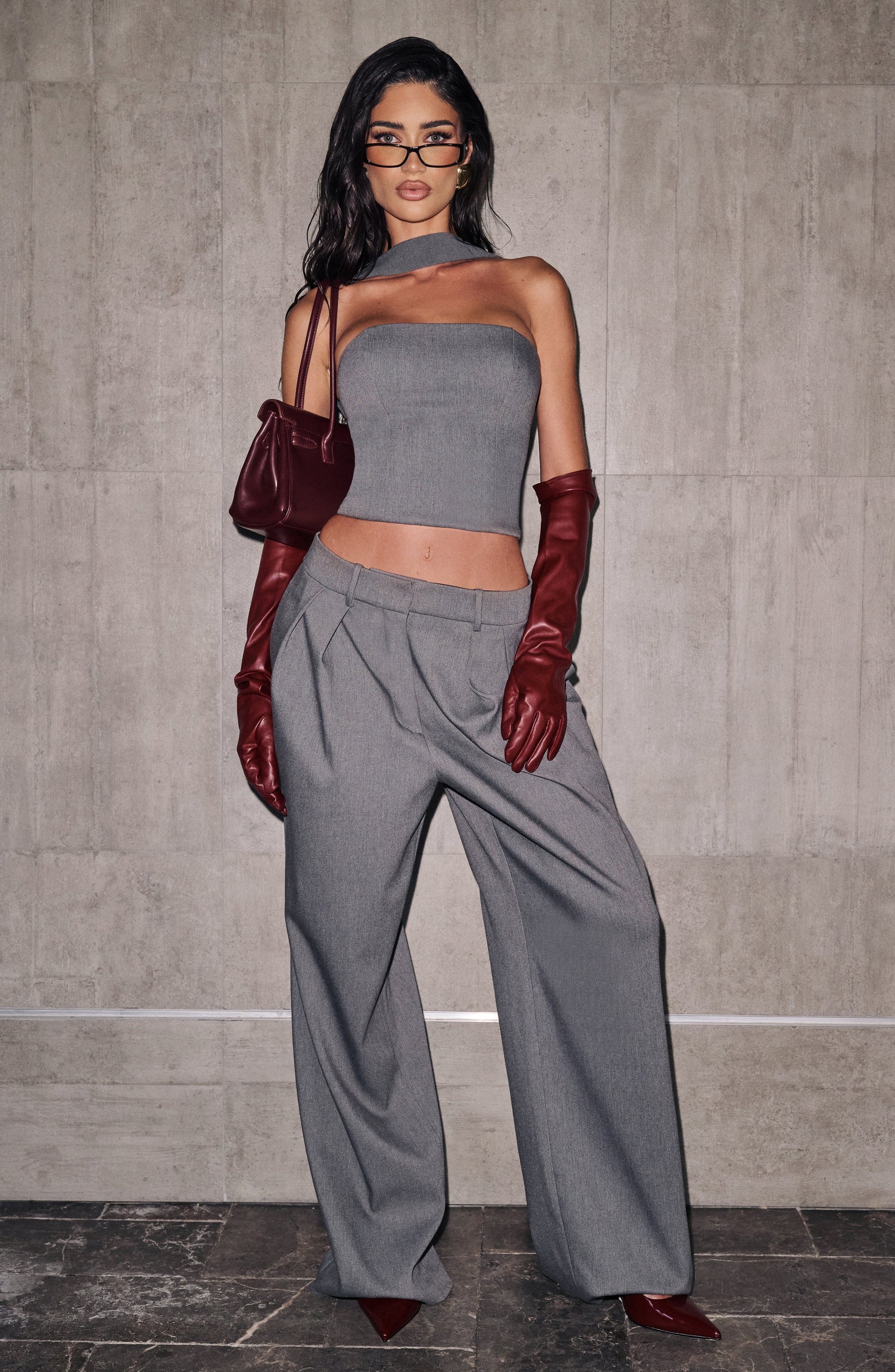 Kirsty Pants - Grey Marl