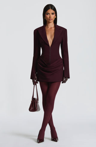 Susie Mini Dress - Plum