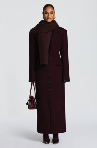 Talin Scarf - Plum Brown